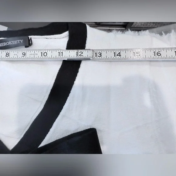 MEROKEETY Women’s White Dress NWT Size XL Soft Stretch Casual Midi NWT - Picture 4 of 9